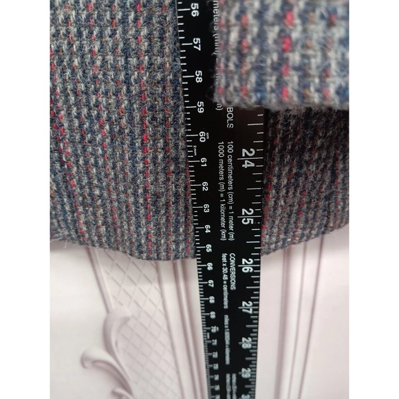 VTG EC Cross County‎ Fashions Womens 100% Pure Wool Blazer SZ 12 Navy Blue Lined - Picture 14 of 16